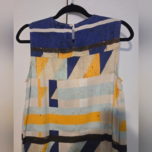 Sustainable Sleeveless Geometric Print Length Dress by Adventures Des Toiles - Picture 8 of 10